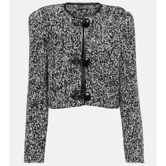Isabel Marant 'Gradilia' Black Boucl� Jacket Size 44